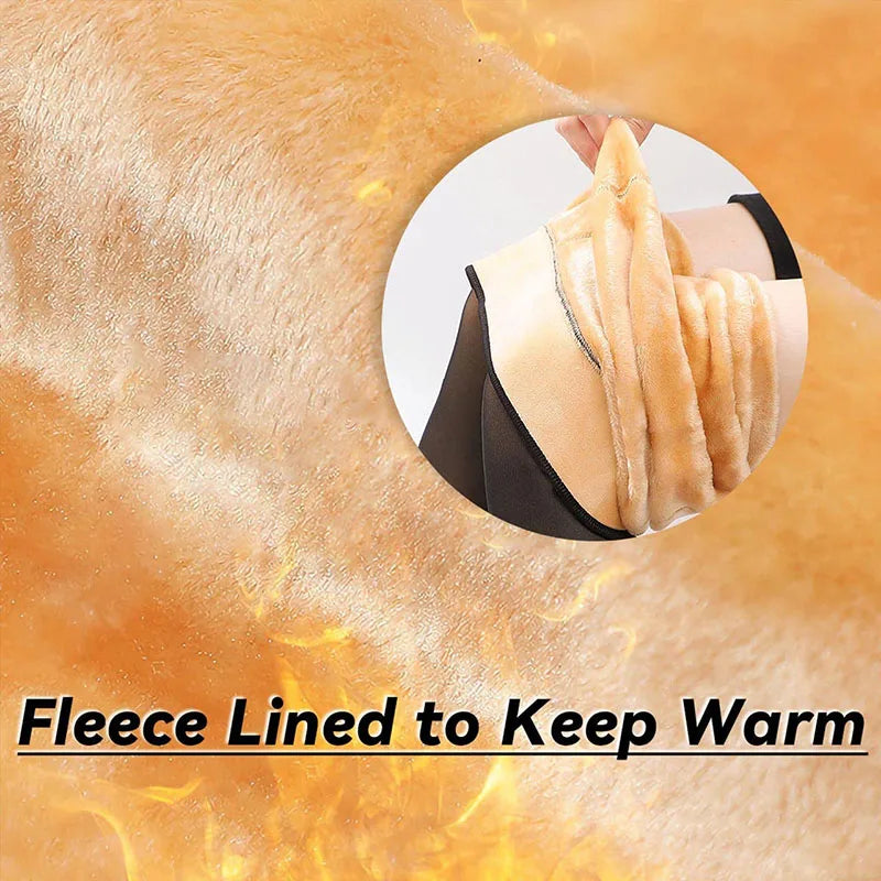 Winter Woman Pantyhose Translucent Wool Sock Pants Winter Stocking Fleece Lined Tights Thermal Pants Legging Fake Pantyhose 2022 Oasis Select