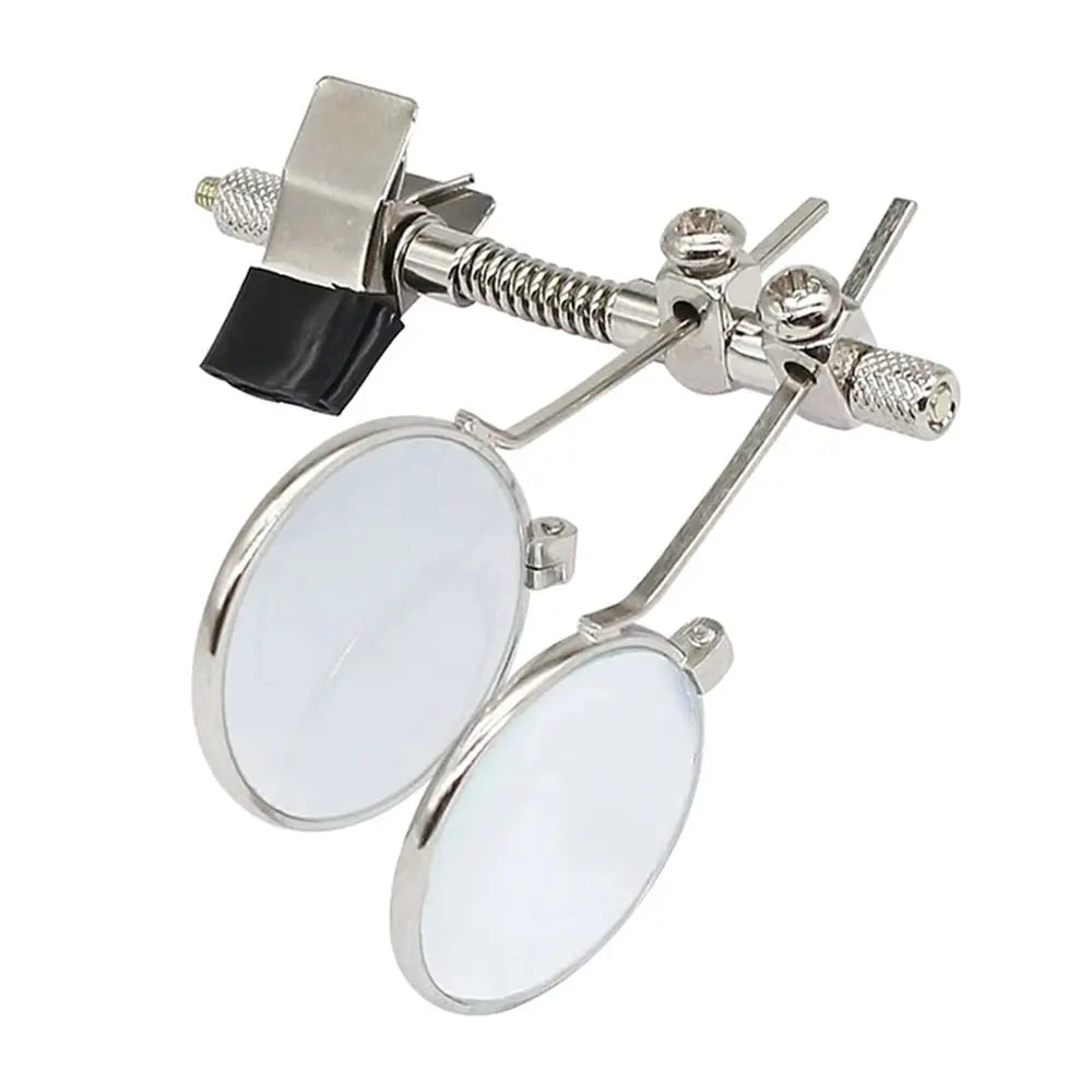 Rotatable MINI Magnifier 10X Double Lenses Magnifying Glass Stainless Steel Clip Magnifier Diameter 25mm Monocular Magnifier Oasis Select indigo