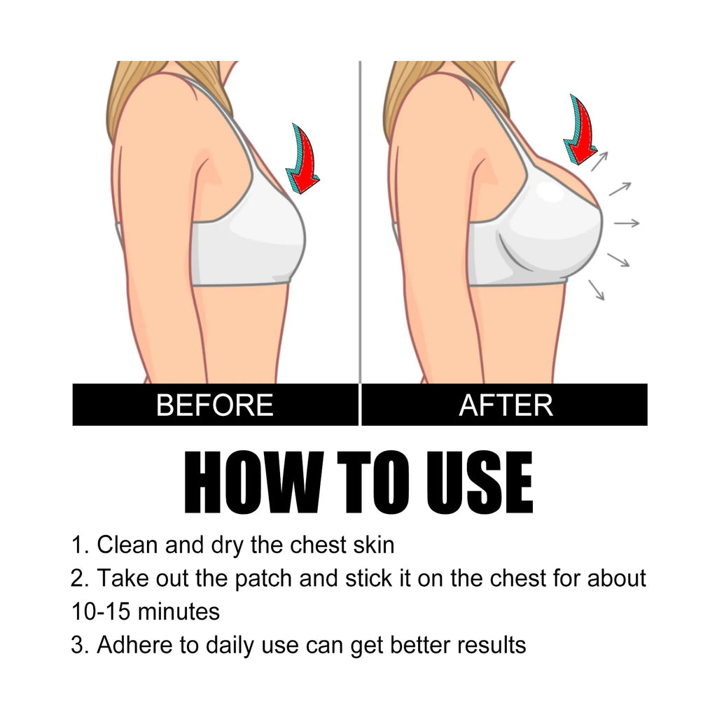 Anti-Sagging Breast Patches Enlargement Lifter Breast Richness Boobs Growth Increase Elasticity Plumping Firming Chest Care 4pcs Oasis Select
