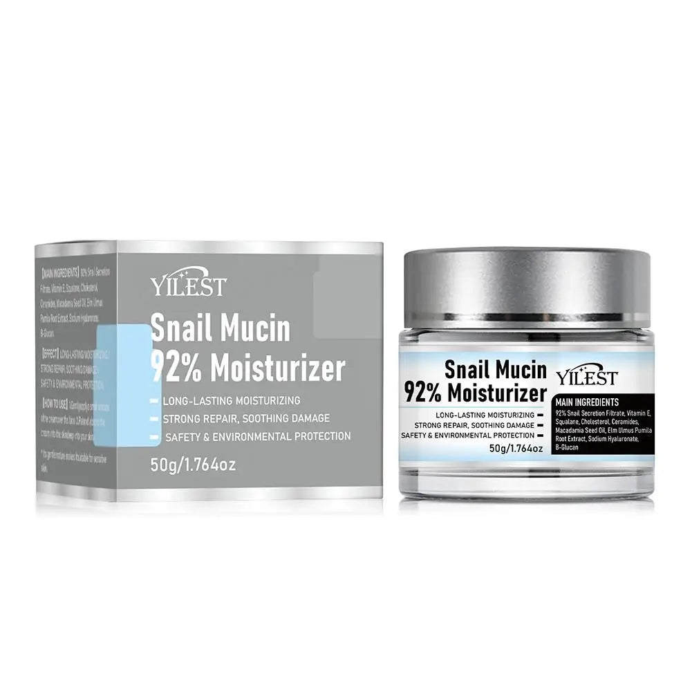 LAIKOU Snail Face Cream Hyaluronic Acid Moisturizer 25g/50g Snail Moisturizing Cream Oasis Select 50g CN