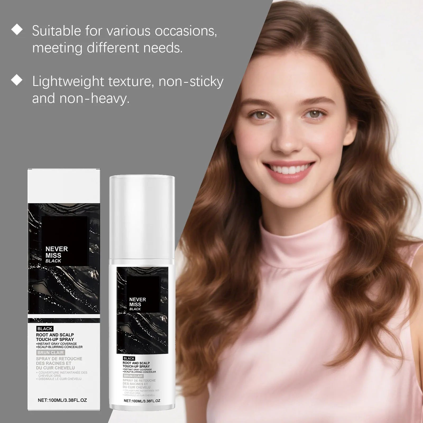 Instant Hair Color Spray Temporary Hair Color Easy Color Quickly Dryness Multi Shade Choose Daily Use Portable Hair Dyeing Spray Oasis Select