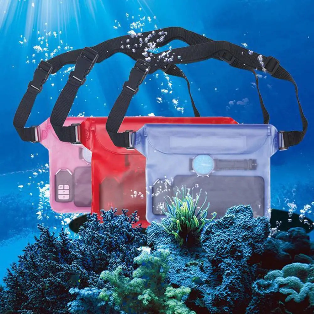 Waterproof Swimming Bag Sealing Drift Diving Waist Pack Skiing Underwater Phone Case Cover Dry Shoulder Bag For Beach Boat Sport Oasis Select
