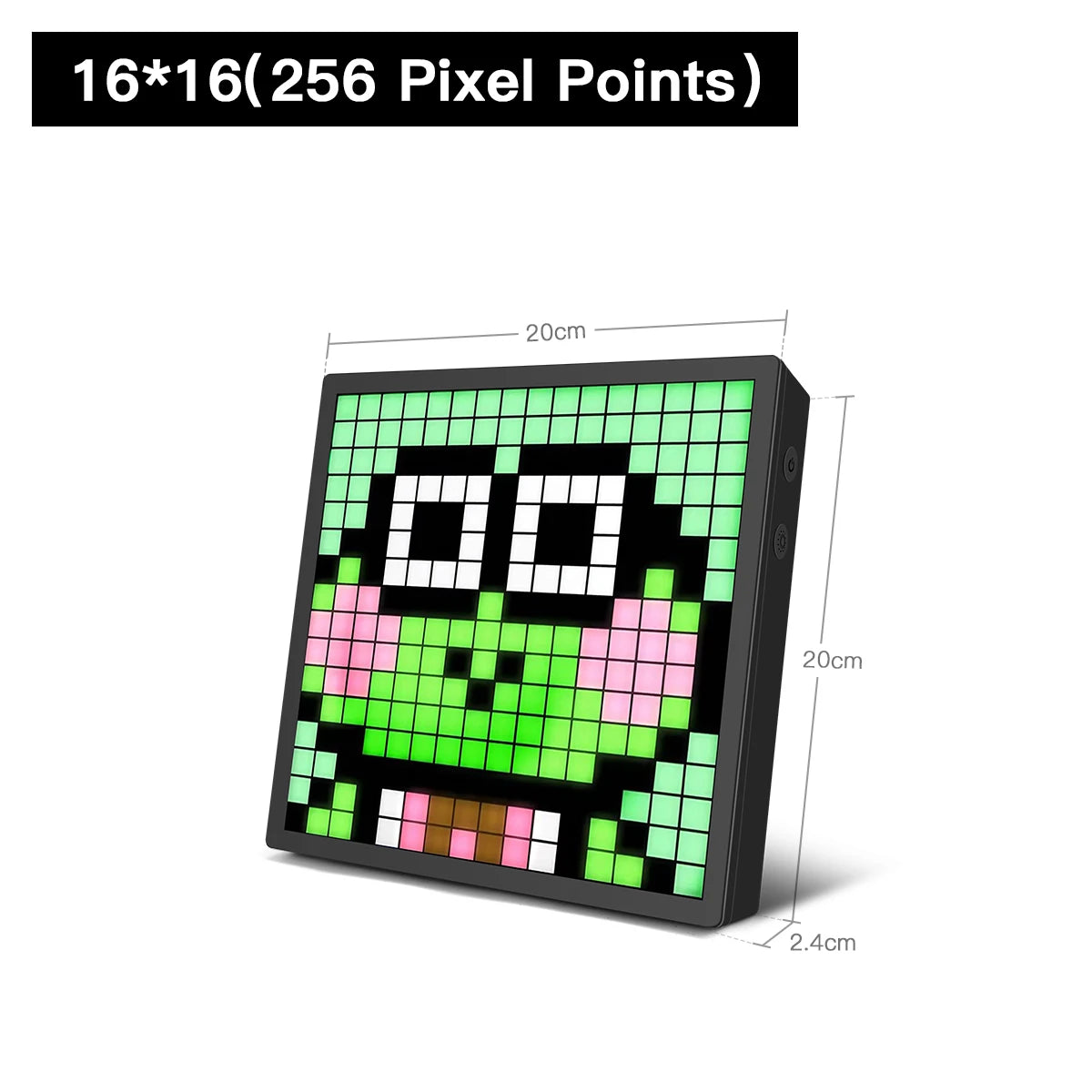 Programmable Pixel Art Display Bluetooth APP Control Creative Pixel Screen 32x32 Advertising Light 5V USB RGB LED Matrix Panel Oasis Select USB 16 x 16 Pixels