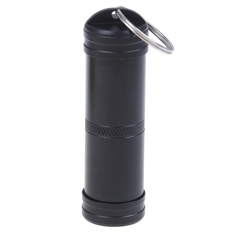 EDC Waterproof Capsule Keychain Case – Aluminum Pill & Gear Pod