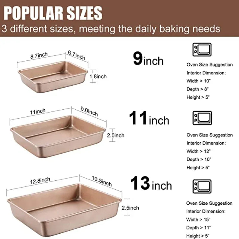 Carbon Steel Baking Tray Oven Specific Rectangular Non Stick Baking Plate Flat Bottomed Tray Steamed Cake Tray Oasis Select