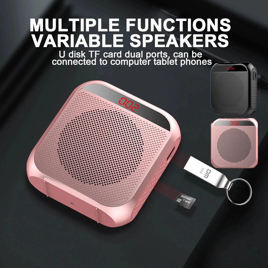 AyeBeau Wearable Voice Amplifier with Mic – 5W, 2200mAh