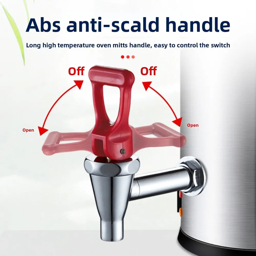 3/4 Electric Water Boiler Faucet Copper High Temperature Resistant Milk Tea Insulation Bucket Faucet Water Boiler Oasis Select