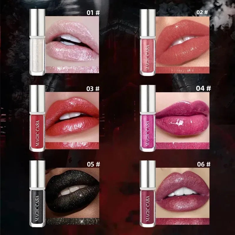 Diamond Pearlescent Shimmer Lip Gloss – Long-Lasting & Waterproof