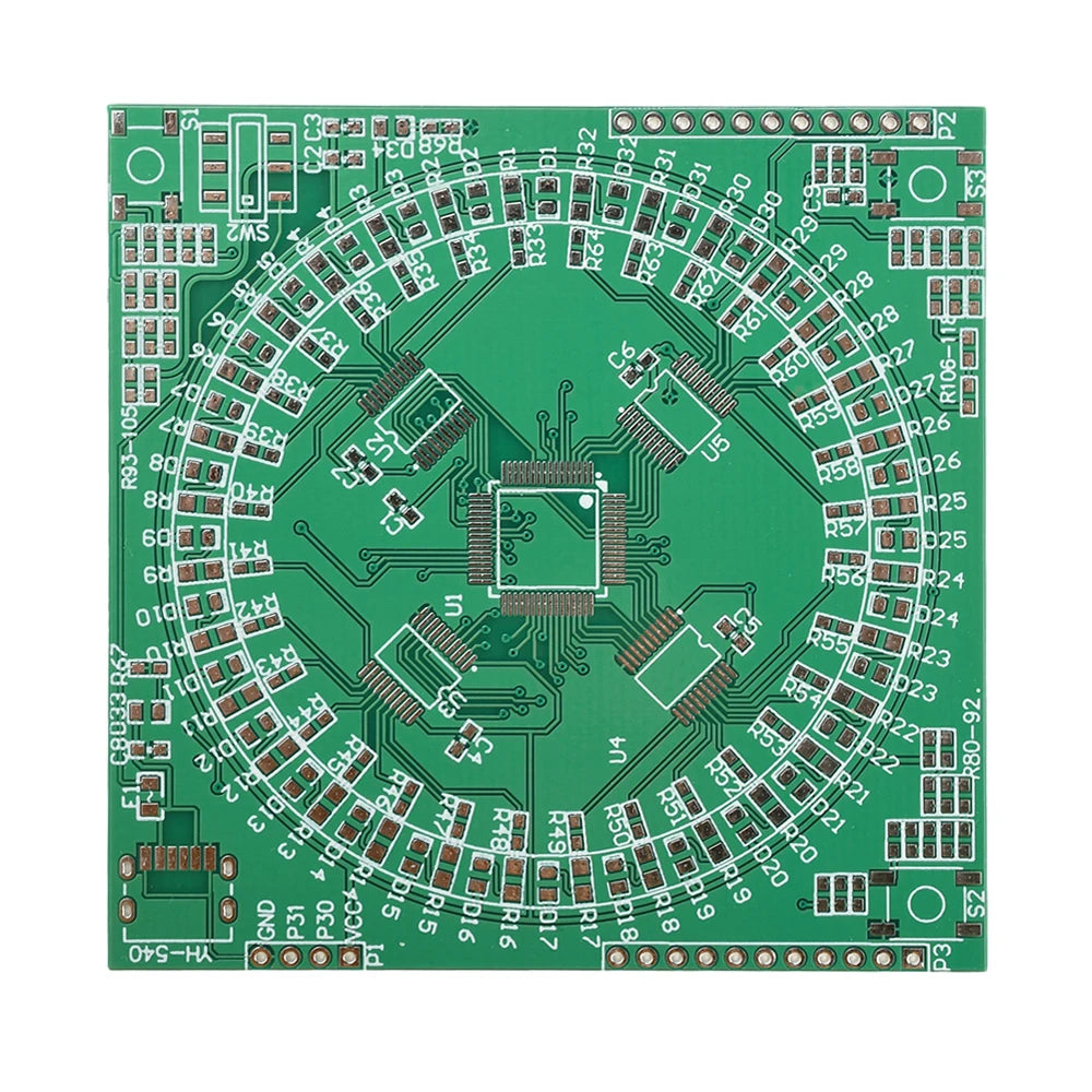 LQFP64 SMD Soldering Practice Board Kit Type-C Interface Flowing Lamp Practice Board PCB Welding Practice Kit Oasis Select