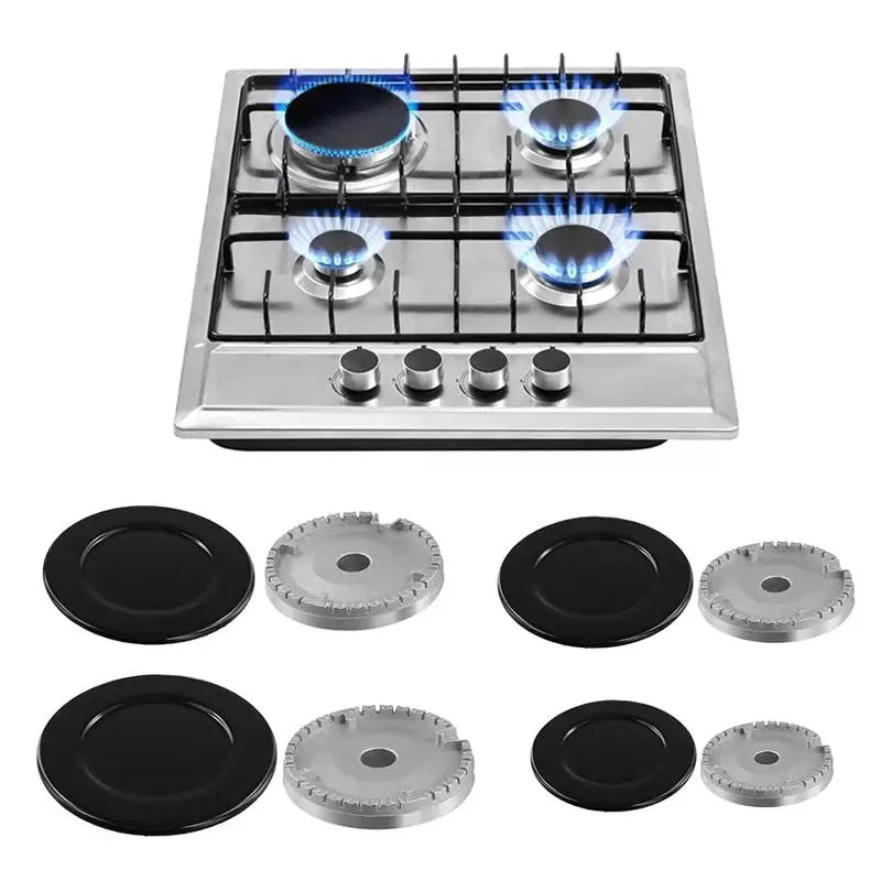 Durable 4 Or 8 Pcs Gas Stove Burner Caps Upgraded Oven Gas Hob Burner Crown Oasis Select