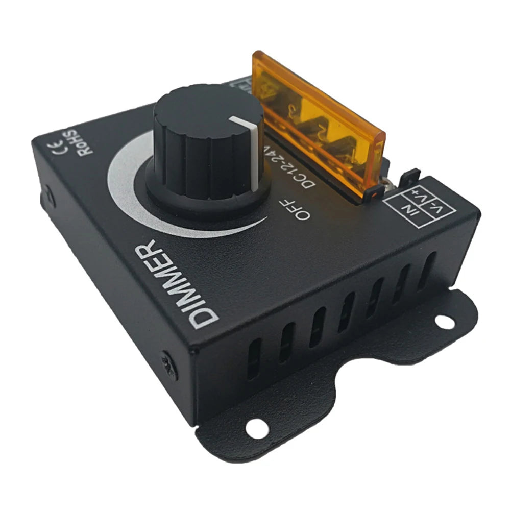 DC 12V-24V 30A PWM LED Dimmer Switch – Stepless Brightness LED Dimmer Switch Oasis Select