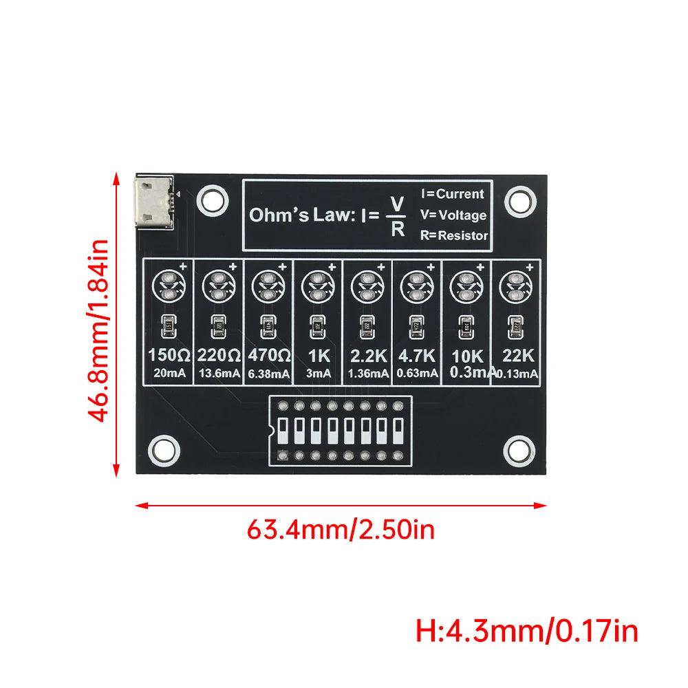 Soldering Practice Kit DIY Electronic Circuit Project Resistor Learning Board Electronic Teaching Lab Training Soldering Kit Oasis Select