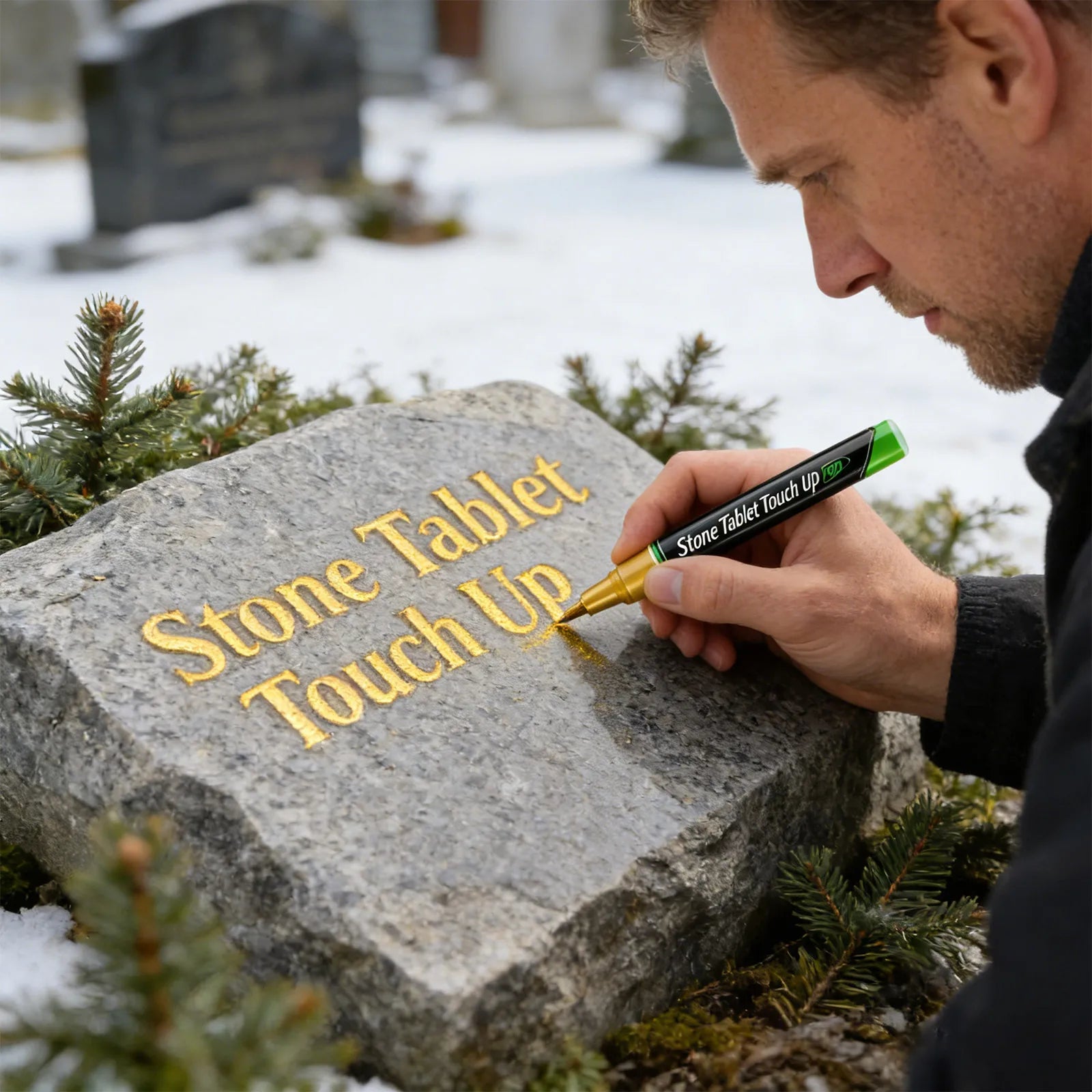 Tombstone Paint Marker Pen – Restore Faded Grave Inscriptions Paint Marker Pen Oasis Select