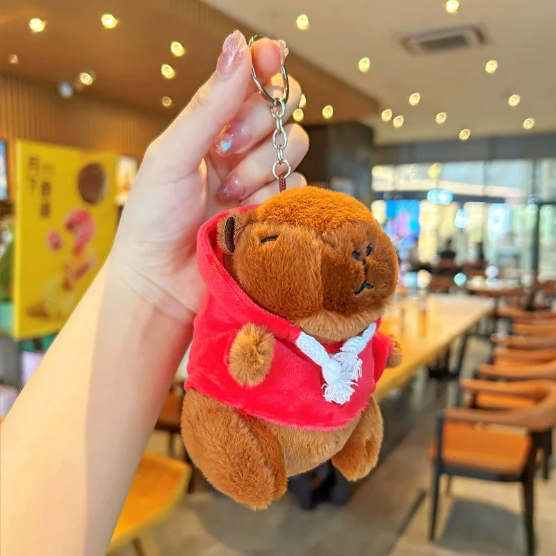 Cute Capybara Plush Pendant Water Dolphin Plush Toy Keychain Bag Charm Pendant Kids Birthday Gift Holiday Party Favor Accessorie Oasis Select