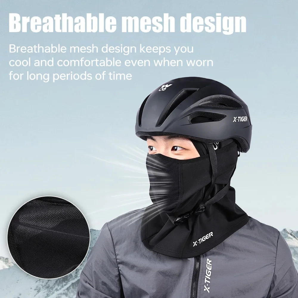 X-TIGER Winter Motorcycle Balaclava Warm Windproof Bicycle Motorcycle Mask Scarf Helmet Liner Cap Unisex face mask Oasis Select