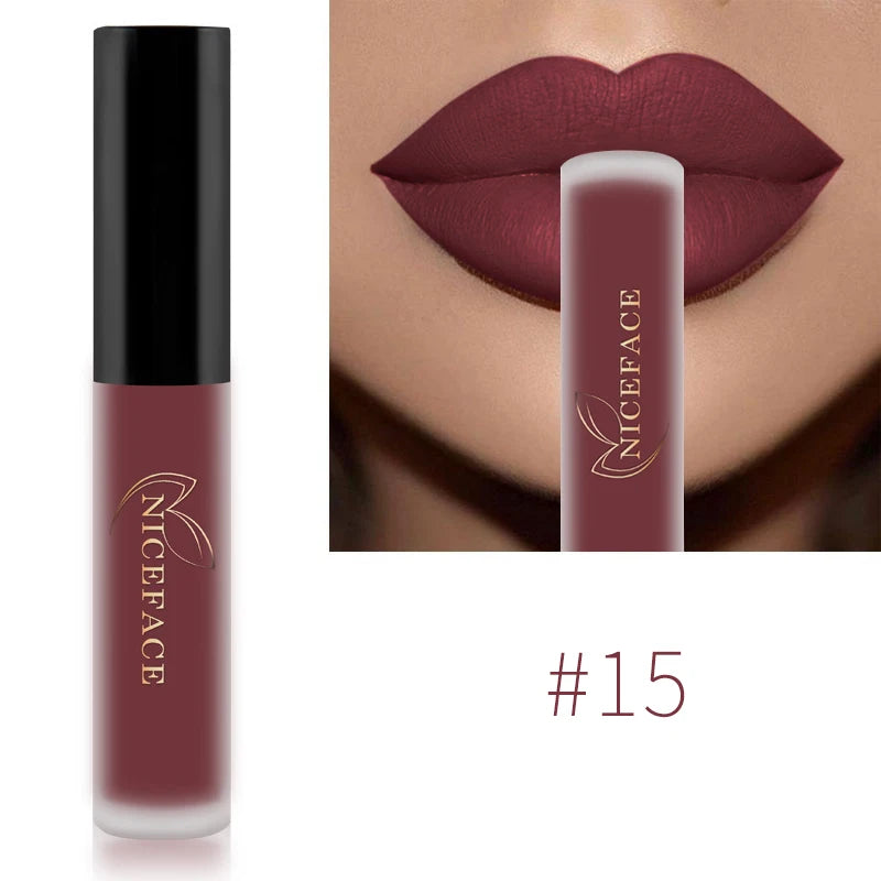 QiBest Matte Liquid Lipstick – Waterproof Long-Lasting Lip Gloss