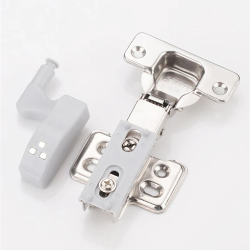 10Pcs Cabinet Light Universal Inner Hinge LED Sensor Lamp Auto Switch ON/OFF Bulb 0.3W Wardrobe Cupboard Door 3 LEDs Night Light Oasis Select