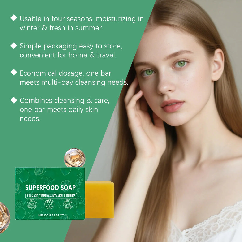 Natural Turmeric Soap for Face & Body Cleanser Handmade Superfood Soap Bar Moisturizing Brightening Skin Exfoliating Face Wash Oasis Select