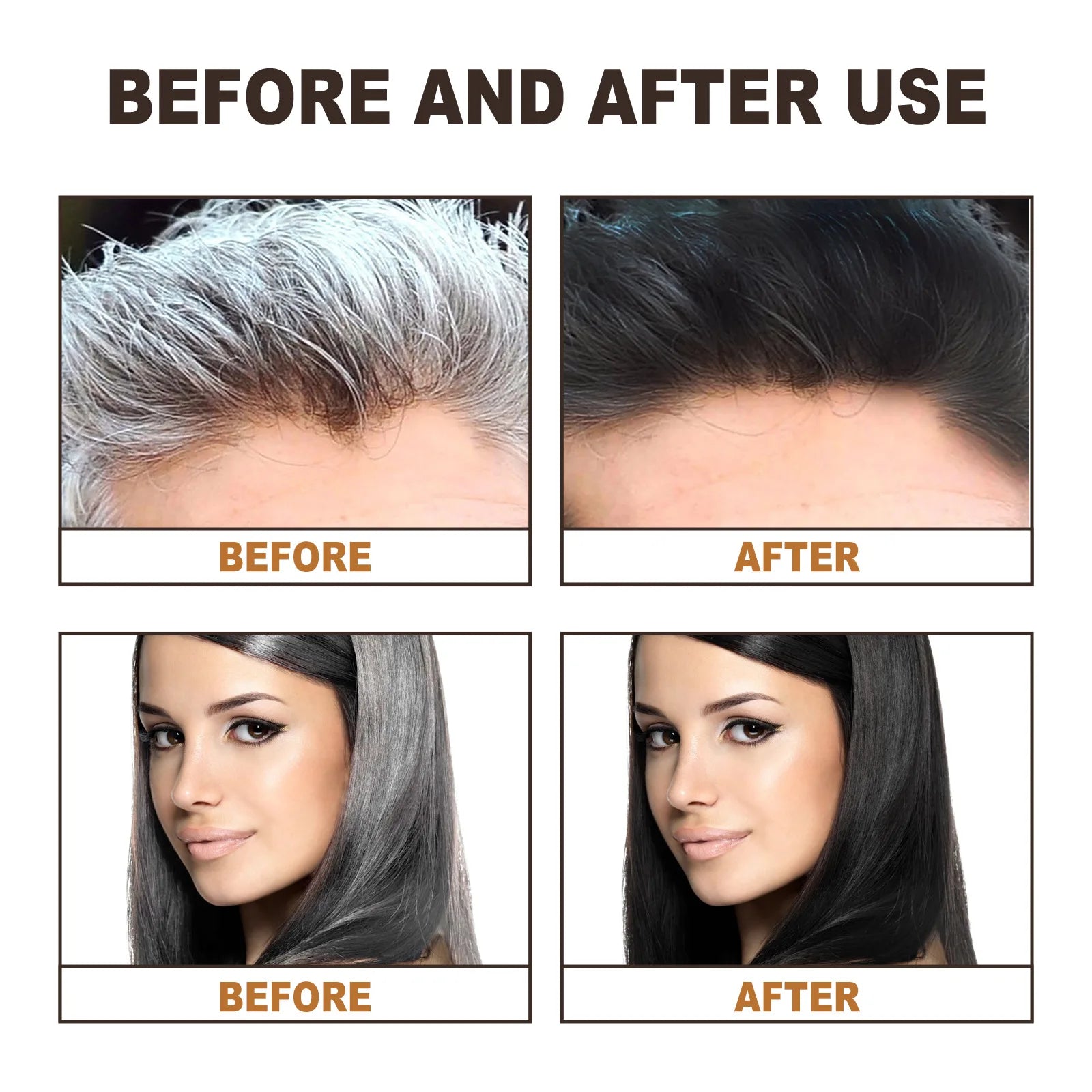 EELHOE Gray Hair Darkening Spray – Natural Black Hair Treatment Hair Darkening Spray Oasis Select