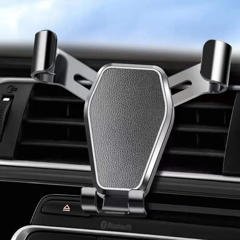C5 Gravity Car Holder For Phone Air Vent Clip Mount Mobile Stand Smartphone GPS Support For iPhone 15 14 Xiaomi Samsung Holder Oasis Select Black