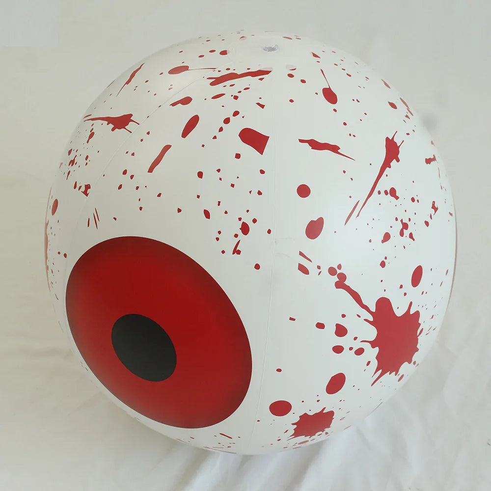 New PVC Inflatable LED Glowing Ball Halloween Decoration Party Supplies Horror Bloodline Halloween Eye Pendant Oasis Select