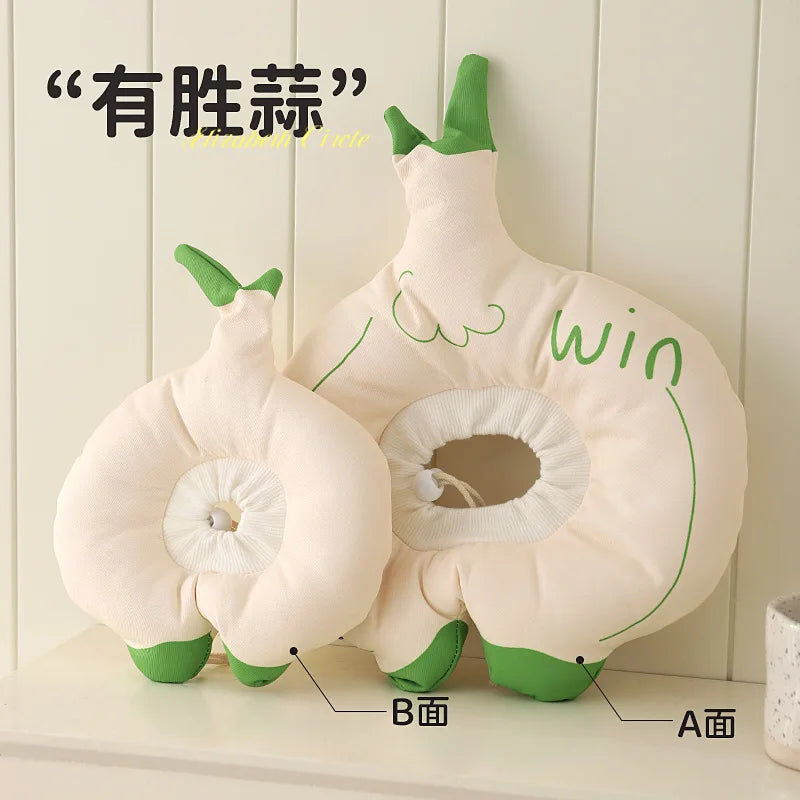 Cat Elizabeth Circle Kitten Anti-licking Bites Shame Collar Headband Dog Neck Cyclops Sterilized Neck Cover Pet Jewel Oasis Select Yusheng Garlic 17-27 cm