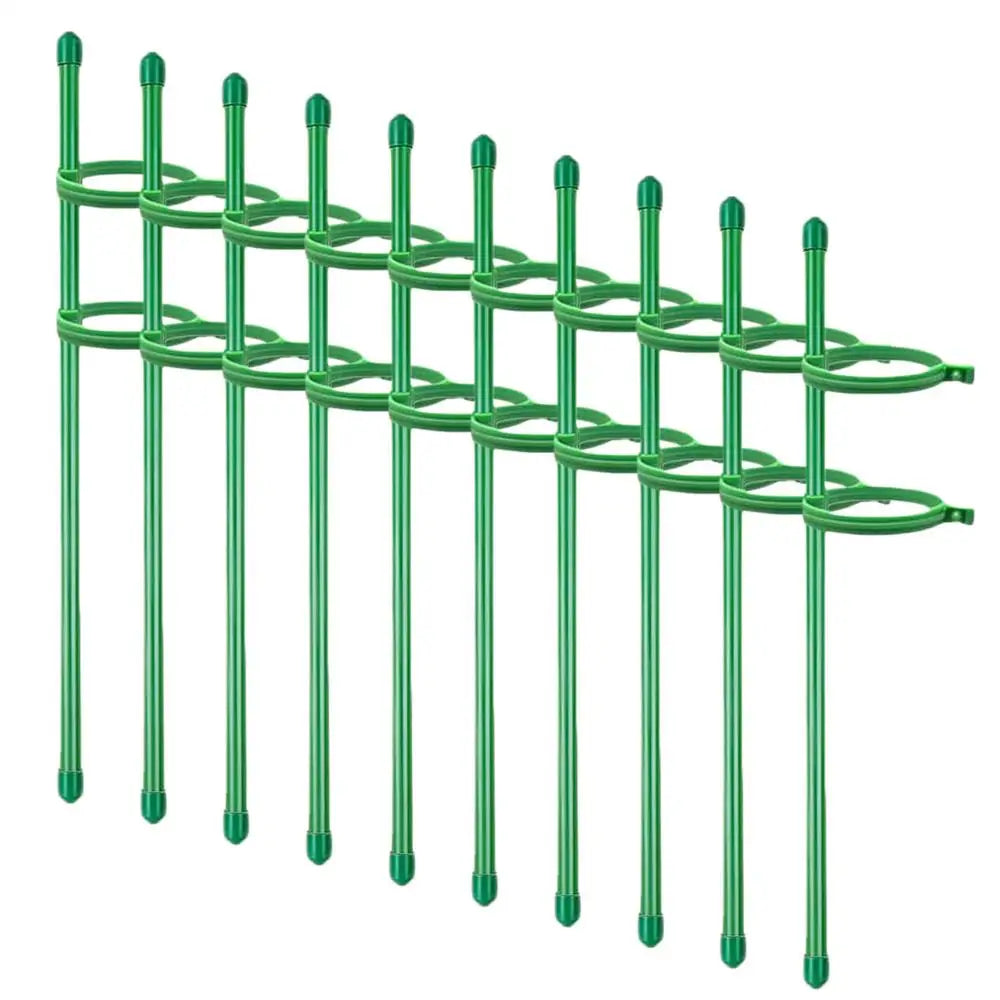 10Pcs Plant Supports Stakes Adjustable Flower Stand Sticks Reusable Plant Clips Bonsai Fixing Tool Flower Grow Holder Stakes Oasis Select 10Pcs