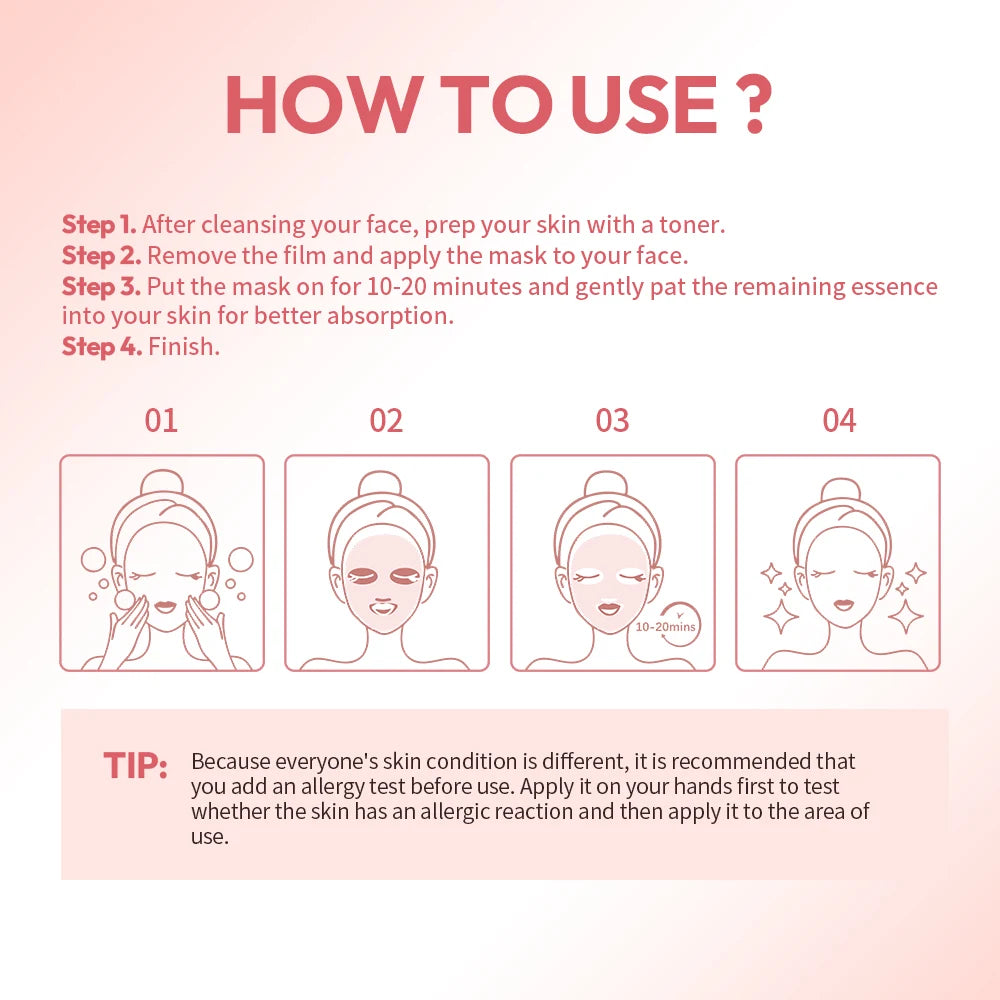 Salmon DNA PDRN Pink Vita Facial Mask Korean Glass Skin Hydrate Firm Balance Skin Care Sheet Mask Oasis Select