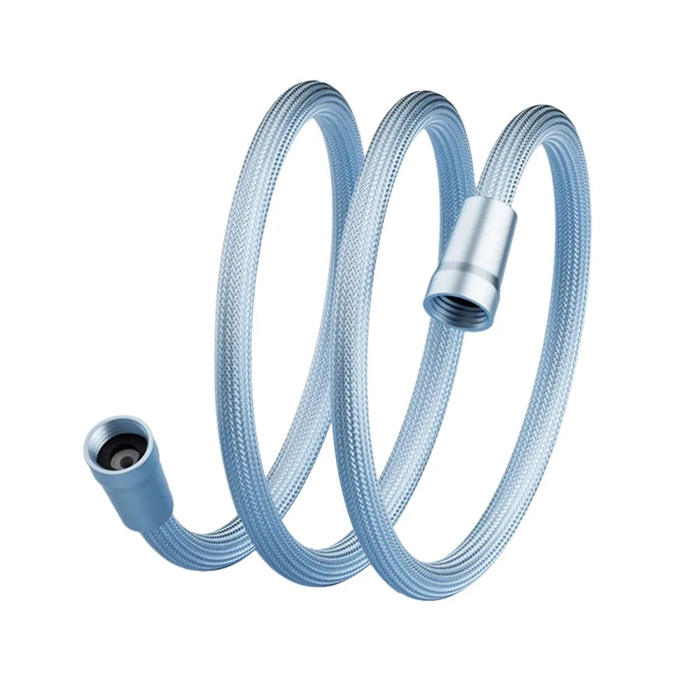 1.5/2 Meter Handheld Shower Hose Universal Interface Anti Winding Shower Tube High Pressure Flexible Bath Shower Nylon Pipe Oasis Select 1.5meter-blue