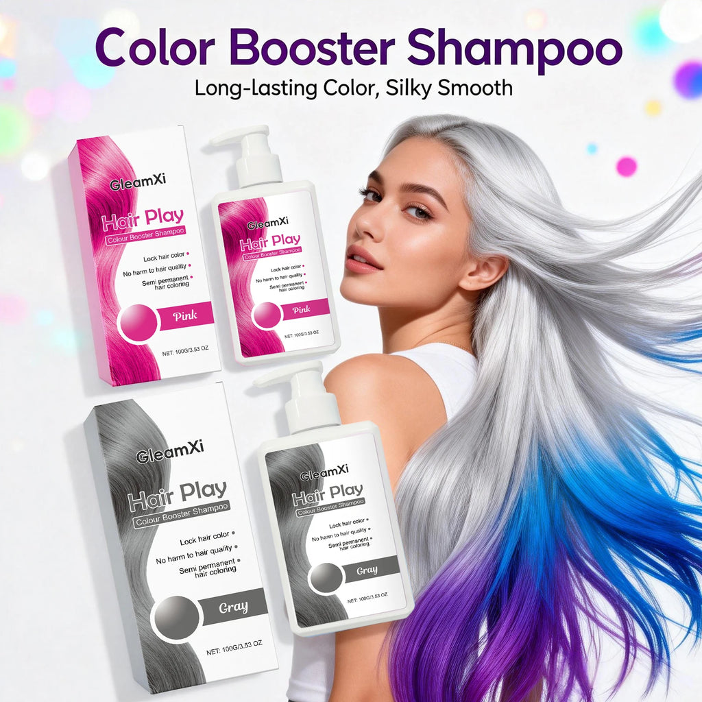 Color Booster Shampoo Lock Hair Color Enhance Semi-Permanent Colour Not Damaging Hair Non-irritating Scalp Hairdressing Shampoo Oasis Select