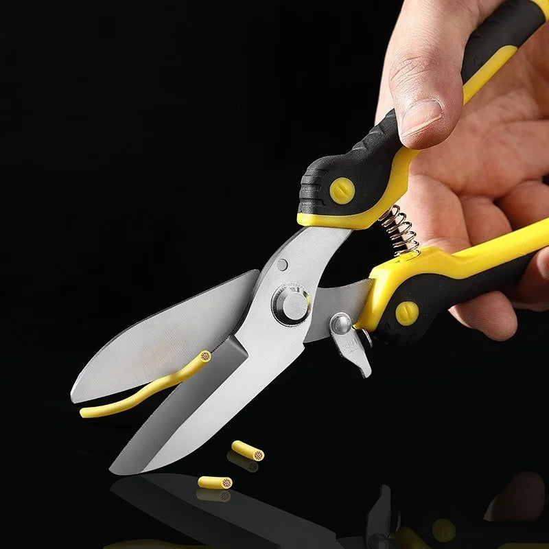 Stainless Steel Industrial Scissors Iron Sheets Iron Wire Scissors Multifunctional Hand Scissors Wire Cutters Electrician Tools Oasis Select