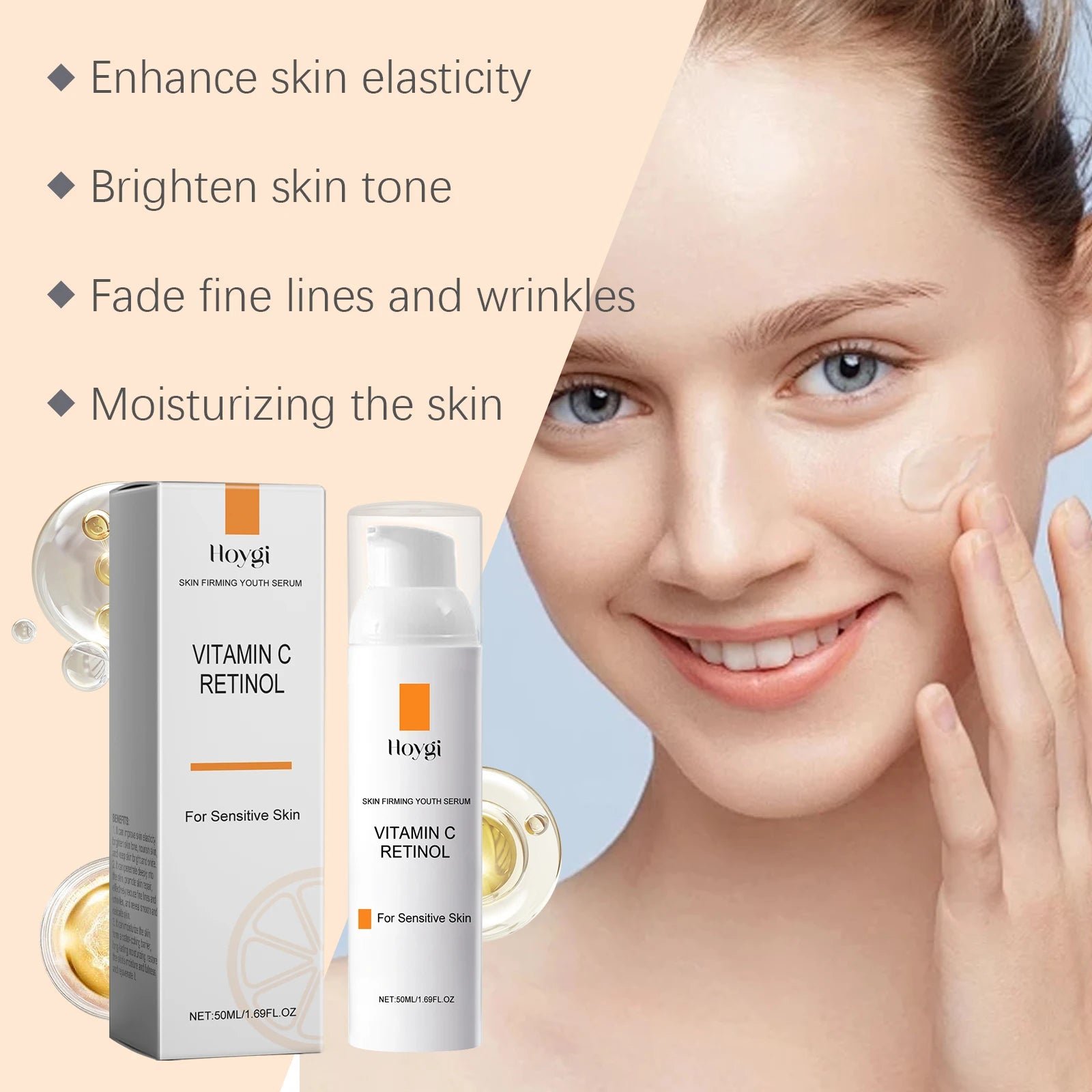 Hoygi Retinol Vitamin C Face Cream – Anti-Aging, 50ml Anti-Aging Face Cream Oasis Select