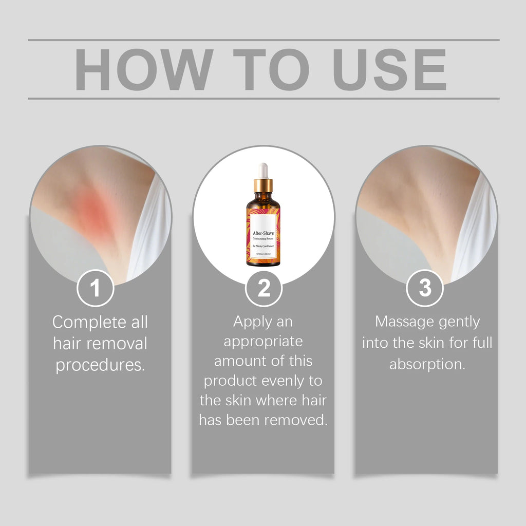 Post-Hair Removal Serum – Cleanse, Moisturize & Smooth Skin
