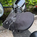 Summer Motorcycle Handlebar Sunshade Windproof Cover and Riding Gloves, Sun-protective and Breathable,Universal Handlebar Covers Oasis Select black 2pcs