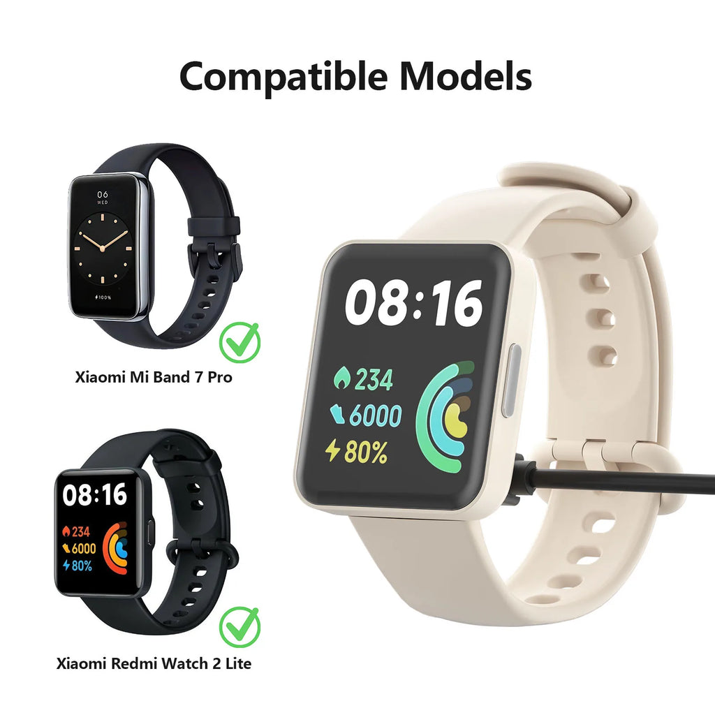 USB Charger for Xiaomi Mi Band 7 Pro & Redmi Watch 2 Lite Smartwatch Charger Oasis Select