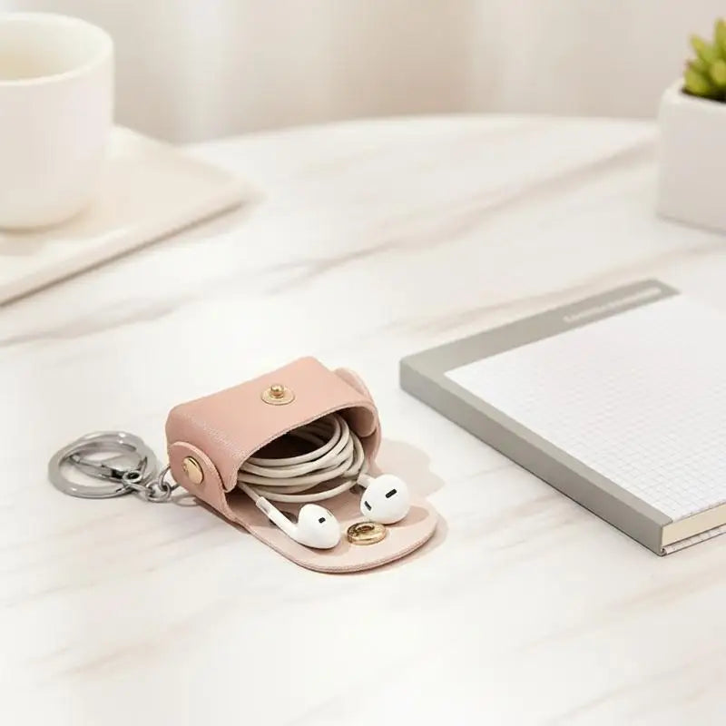 Kawaii Mini Bag Keychain | PU Leather Coin Purse Keyring Pendant Bag Charm Keychain Oasis Select