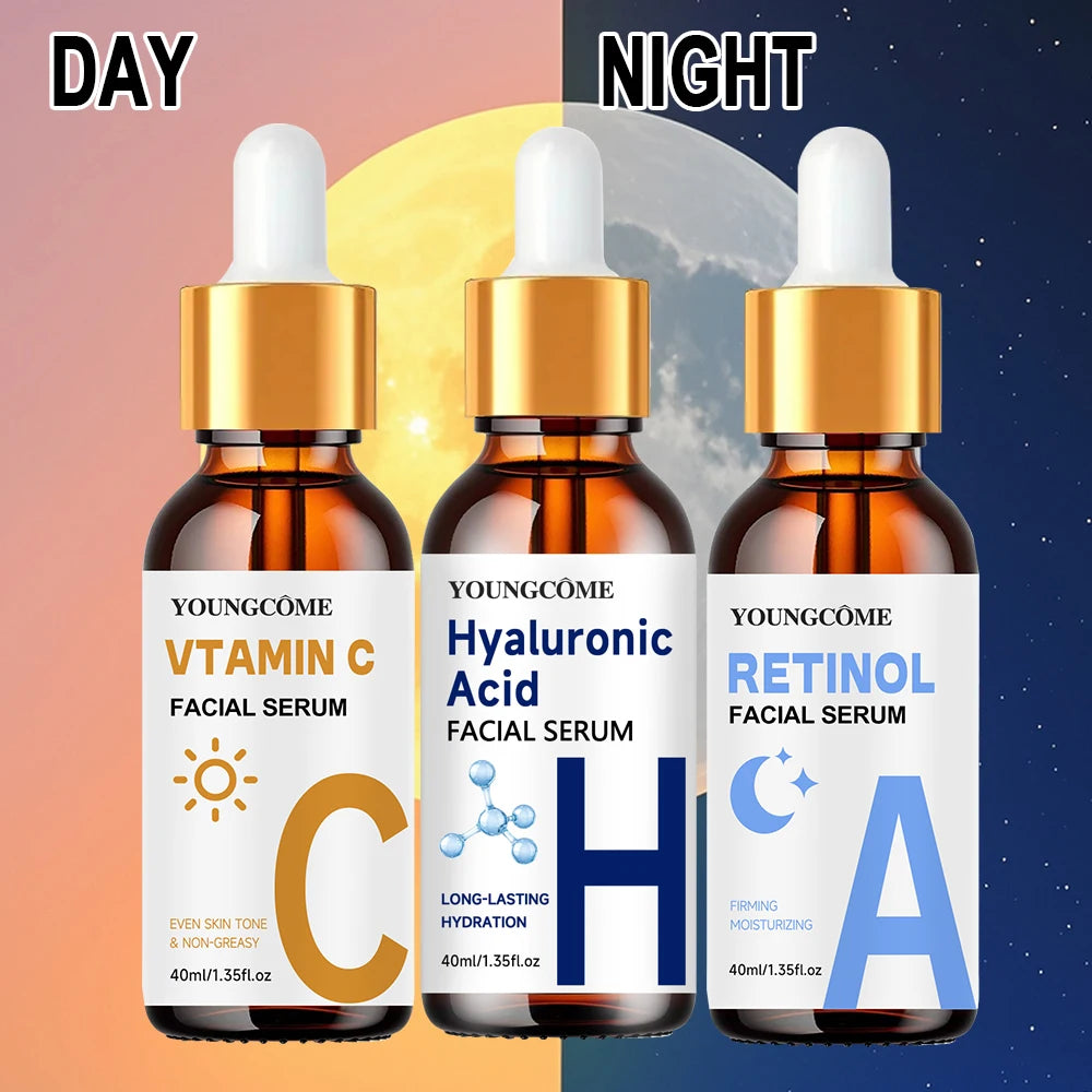 YOUNGCOME Hyaluronic Acid Face Serum – 3-Piece Hydrating Set Hyaluronic Acid Serum Oasis Select