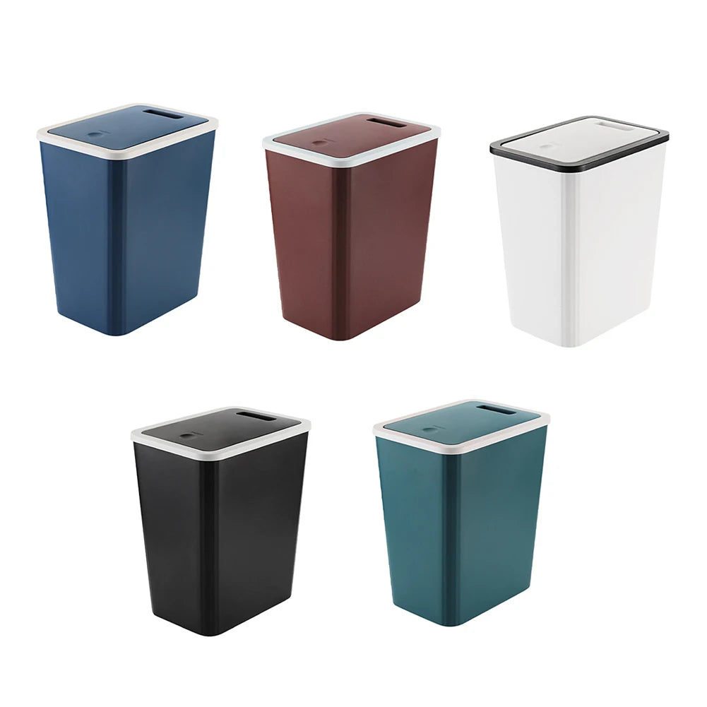 Bathroom Trash Can Garbage Can With Lid Trash Bin Large Capacity For Kitchen Bedroom Living Room Toilet Trash Can Oasis Select