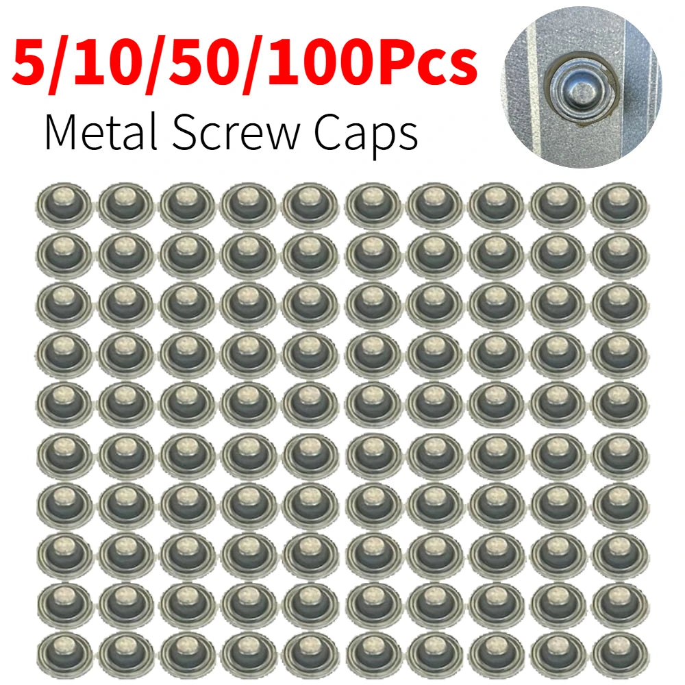 5/10/50/100Pcs Metal Screw Caps Waterproof Corrosion Resistant Screw Cover For Furniture Wood Upholstery Cabinets Seal Caps Oasis Select