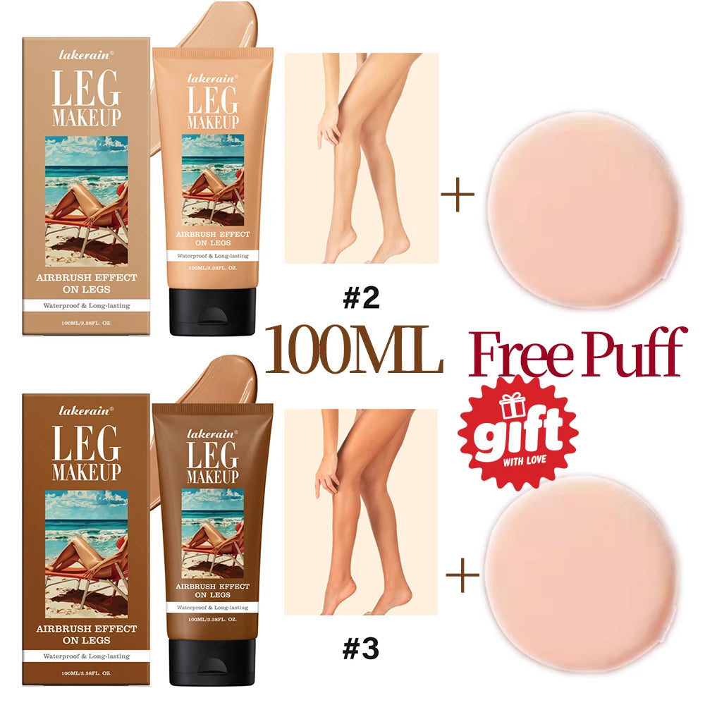 Lakerain Leg & Body Foundation – Waterproof Bronze 3 Shades