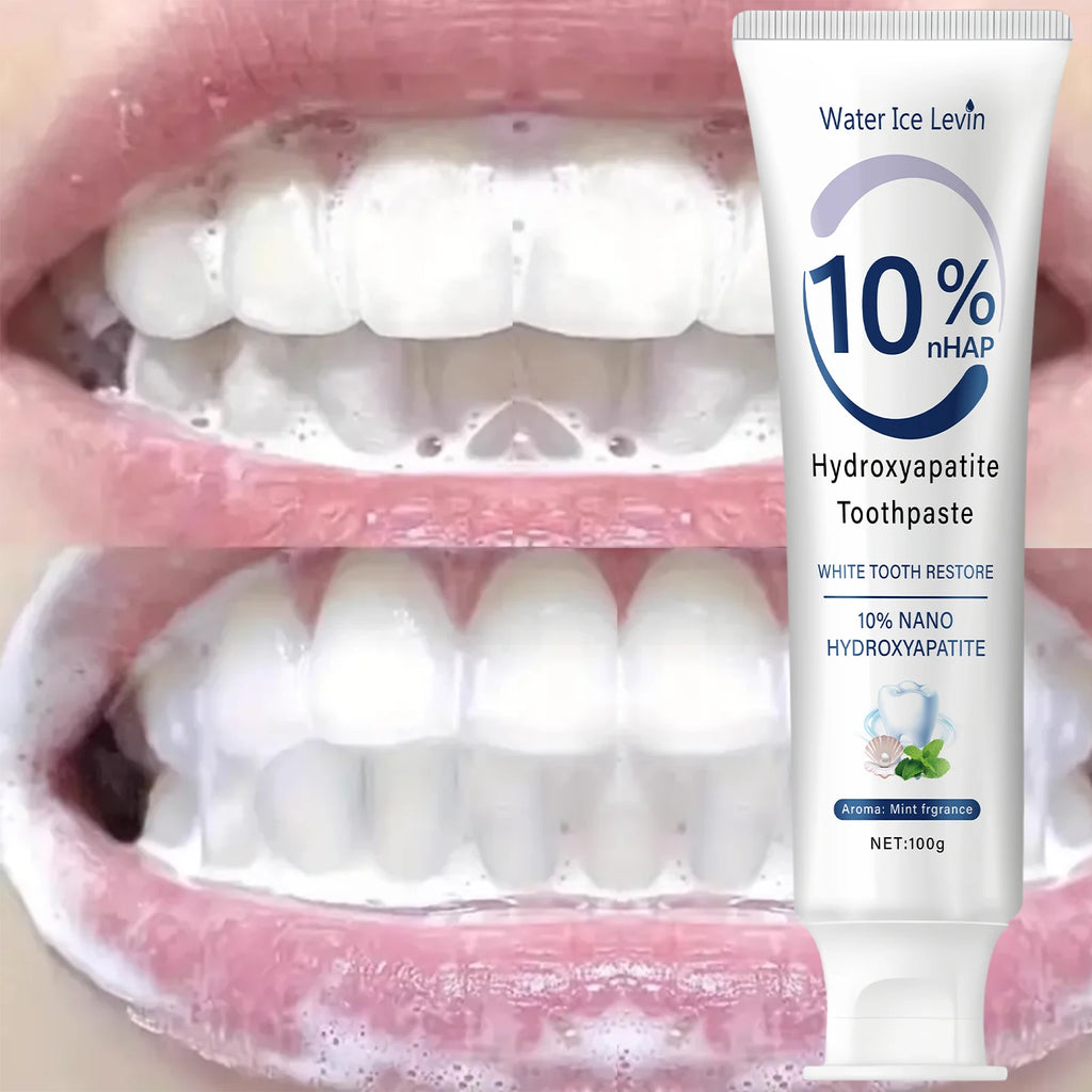 10% Nano Hydroxyapatite Toothpaste Restores White Teeth. Protects Gums. Deep Cleans. Brightens Smile. 100g Fresh Mint. Oasis Select