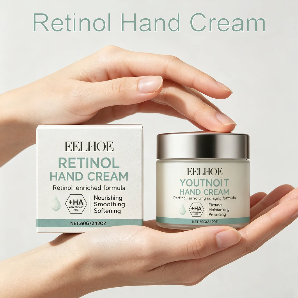 2026 New EELHOE Retinol Hand Cream Firming Moisturizing Hyaluronic Acid Dry Hands Soft Daily Gentle Hand Care Cream 60g Oasis Select