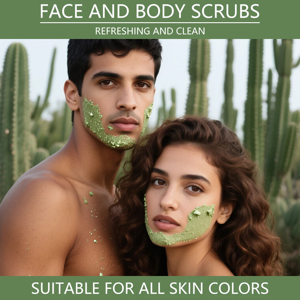 SUYARUN Shea Butter & Aloe Vera Exfoliating Face & Body Scrub Exfoliating Body Scrub Oasis Select