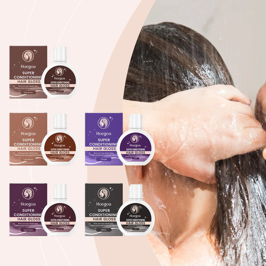 Hoegoa Anti-Frizz Hair Brightening Conditioner Enhances Hair Color Increases Hair Elasticity Shine Deep Nourishing Conditioner Oasis Select