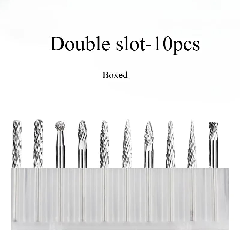 10/1pcs Tungsten Carbide Rotary File hard alloy rotary bur Drill Bit engraving cutter 3mm shank Grinding Head Oasis Select