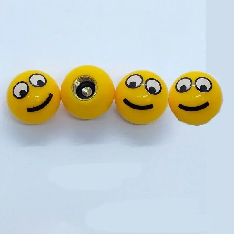 4PC Car Tire Valve Cap Easy to Install, Prevents Air Leakage, Personalized and Fun Valve, Suitable for Most Vehicles Accessories Oasis Select B