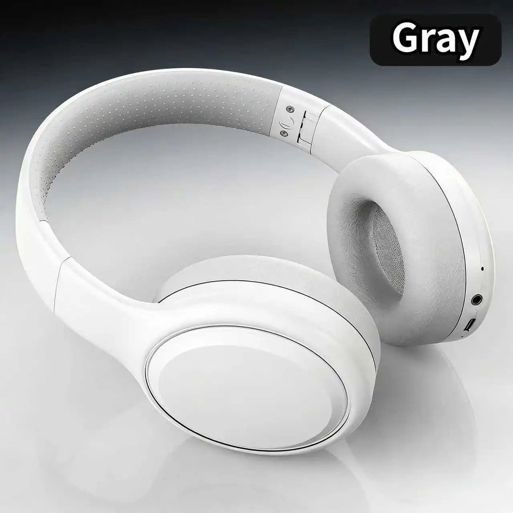 Bluetooth 5.3 Headsets Gaming Headphones Dual Mode Wireless Earphones Foldable Noise Reduction Music Headsets For iPhone Xiaomi Oasis Select GRAY