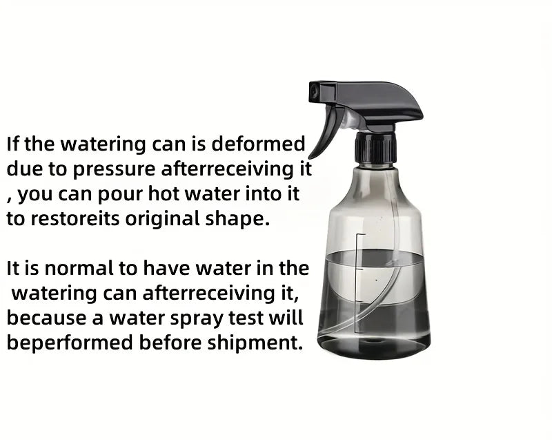 1pc transparent plastic pressure spray bottle - dual-mode DC/spray, suitable for watering plants and household disinfection Oasis Select
