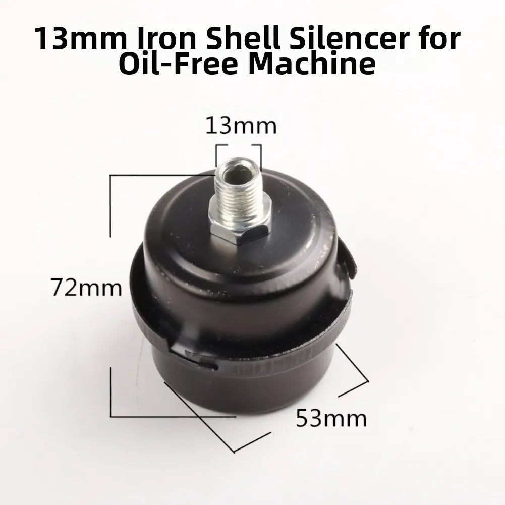 12.5/16/20mm Metal Air Filter Oil-Free Muffler Air Compressor Intake Filters Noise Muffler Air Compressor Pump Accessories Oasis Select Iron 12.5mm