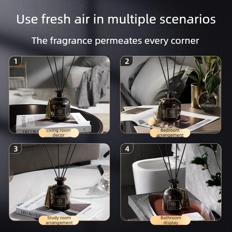 1 Bottle Reed Diffuser Sets with Fragrance Expanding Stick,Healton Shangri-La Hotel Aromatherapy Air Freshener Home Fragrance Oasis Select